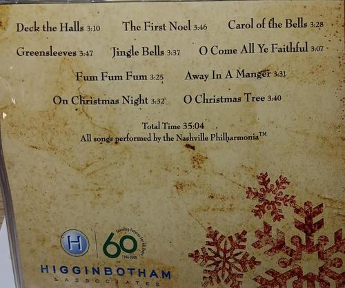 Christmas Through the Ages Higginbotham Audio CD