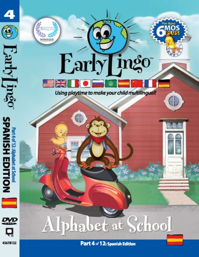 Early Lingo Alphabet at School (Part 4 Spanish) DVD