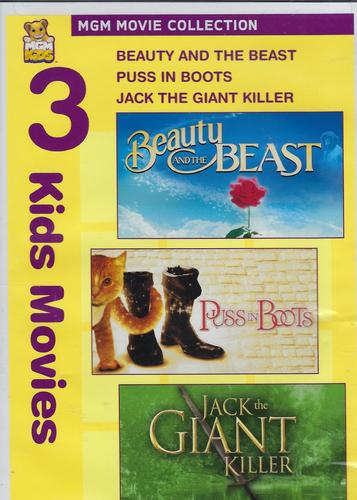 Beauty and the Beast/Puss in Boots/Jack the Giant Killer Triple Feature DVD