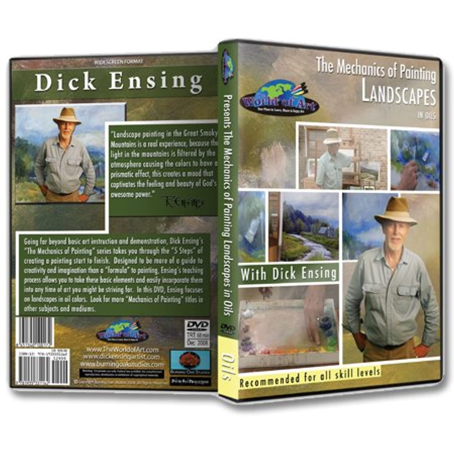 Dick Ensing Video Art Lessons The Mechanics of Painting Landscapes in Oil DVD