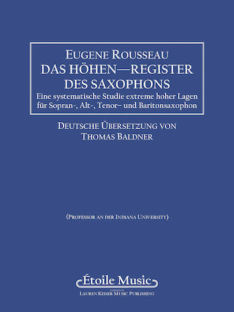 Saxophone High Tones - German Edition