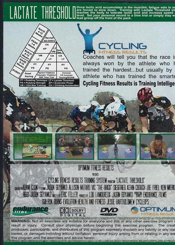 Cycling Fitness Results Lactate Threshold DVD