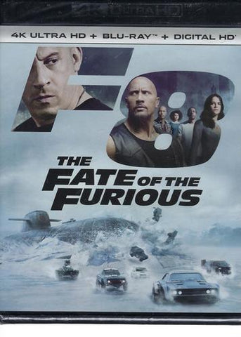 The Fate of the Furious with slipcover [4K Ultra HD + Blu-ray] DVD