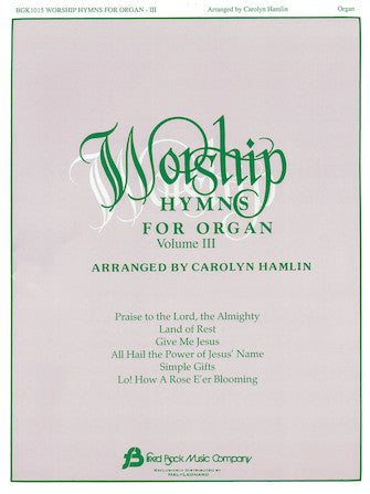 Worship Hymns for Organ - Volume 3