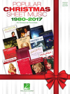 Popular Christmas Sheet Music - 1980-2017 Piano/Vocal/Guitar Songbook