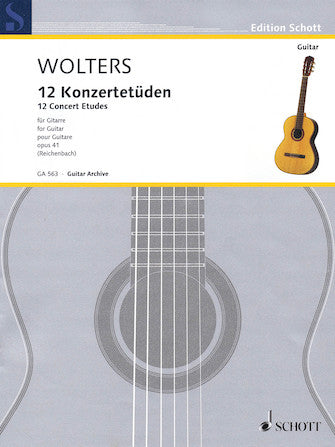 12 Concert Etudes Op. 41 for Solo Guitar