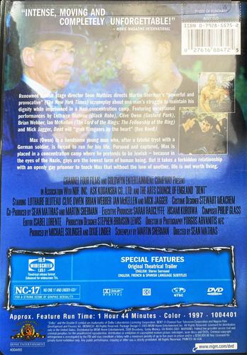 Bent (2003) DVD