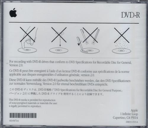 Apple Certified DVD-R 4.7GB