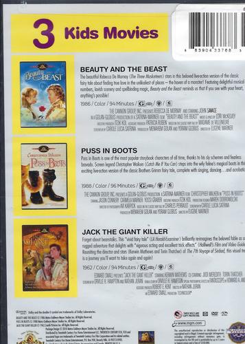 Beauty and the Beast/Puss in Boots/Jack the Giant Killer Triple Feature DVD