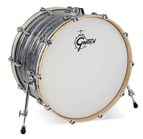 Gretsch Renown 14x24 Bass Drum Silver Oyster Pearl