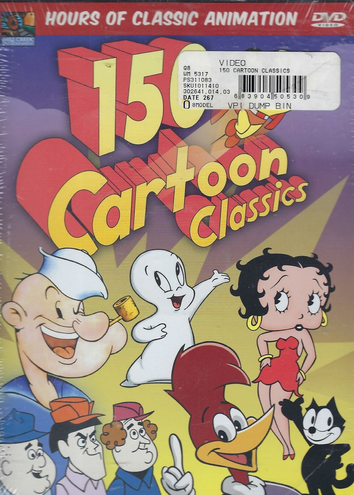 150 Cartoon Classics 4 Disc Set DVD