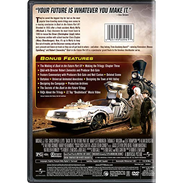 Back to the Future Part III DVD